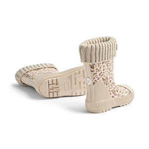 Термосапоги резиновые Wheat "Thermo Wader Rose Flowers", цветочный пломбир